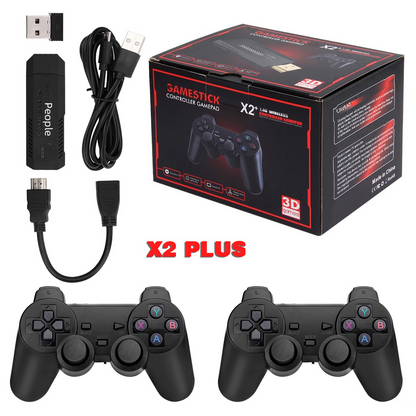 X2 PLUS Retro Game Console with 3D Game Stick