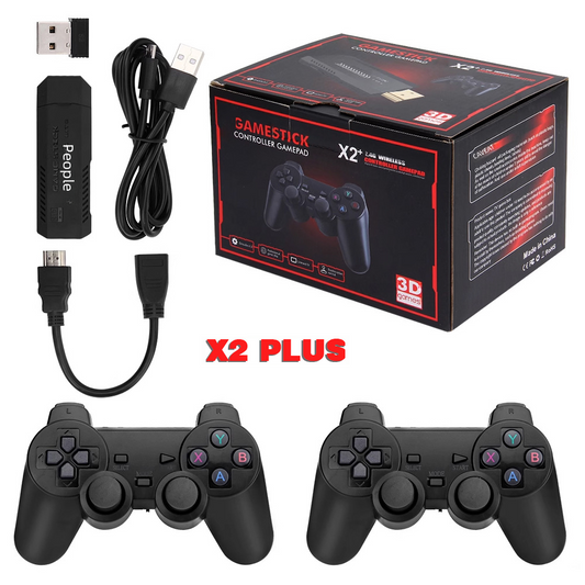 X2 PLUS Retro Game Console with 3D Game Stick